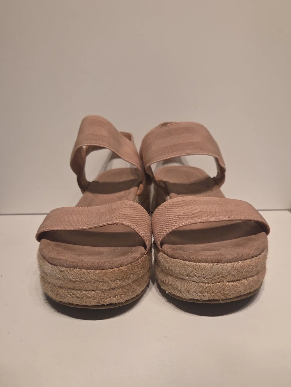 American Eagle Outfitters Taupe Espadrille Platform Sandals